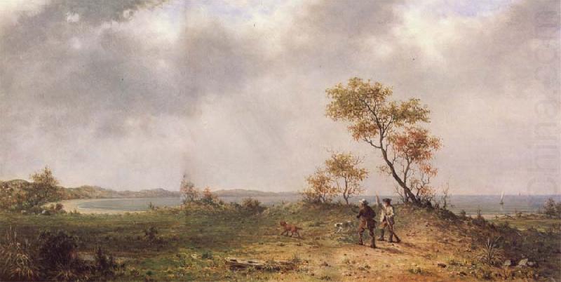 Martin Johnson Heade Zwei Jager in einer Landschaft china oil painting image